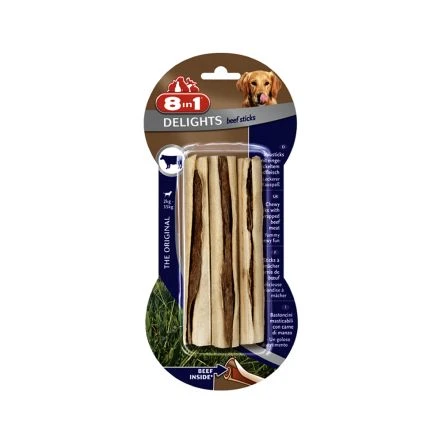 8in1 Delights Chewy Sticks With Beef Flavour, 3 Pcs 3 8in1 Delights Chewy Sticks With Beef Flavour, 3 Pcs