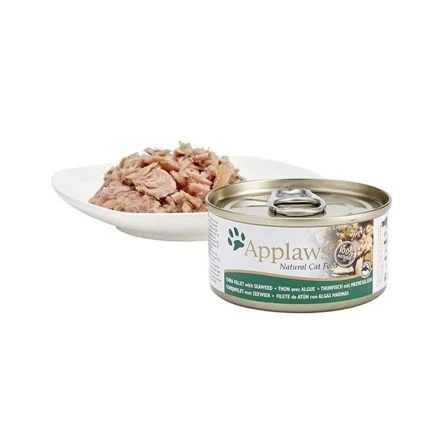 Applaws Tuna Fillet With Seaweed Cat Wet Food - 70g - Pack Of 24 4 Applaws Tuna Fillet With Seaweed Cat Wet Food - 70g - Pack Of 24 - Image 2