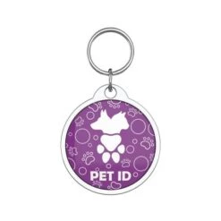 Bark Badge Purple Paws Badge For Pets