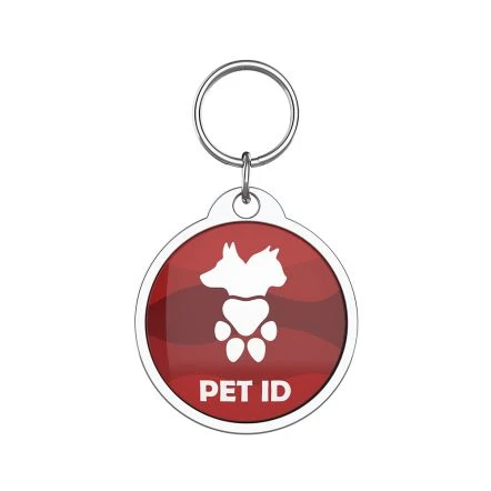 Bark Badge Wavy Red Badge For Pets 3 Bark Badge Wavy Red Badge For Pets