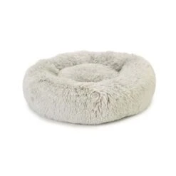 Beeztees Kitten Vako Plush Pet Bed, Grey, 50L X 50W X 18H Cm