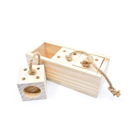 Beeztees Wooden Brain Game Ibor, 20 X 7 X 8 Cm 4 Beeztees Wooden Brain Game Ibor, 20 X 7 X 8 Cm - Image 2