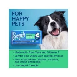 Booyah Bamboo CleansingJumbo Pet Wipes - 100 Pcs -Pet Products Store booyah bamboo cleansing jumbo pet wipes 100 pcs 3