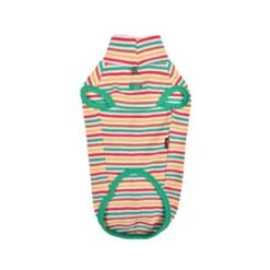 Catspia Chaton Striped Sleeveless Cat T-Shirt - Green