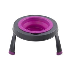 Dexas Single Elevated Pet Feeder - Fuchsia -Pet Products Store dexassingleelevatedpetfeeder4cupcapacity fuchsia large 1 1 1