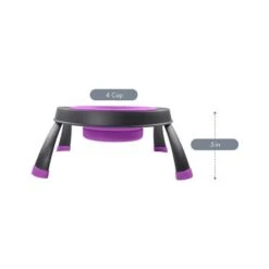 Dexas Single Elevated Pet Feeder - Fuchsia -Pet Products Store dexassingleelevatedpetfeeder4cupcapacity fuchsia large 2 1 1