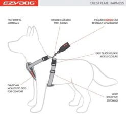 EzyDog Chest Plate Dog Harness, Camouflage -Pet Products Store ezydog chest plate dog harness camouflage 3