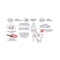 EzyDog Leash Road Runner, Denim -Pet Products Store ezydogleashroadrunnerdenim 2