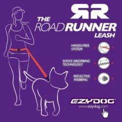 EzyDog Leash Road Runner, Denim -Pet Products Store ezydogleashroadrunnerdenim 3