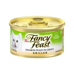 Fancy Feast Grilled Salmon Feast In Gravy Canned Cat Food - 85 G - Pack Of 24