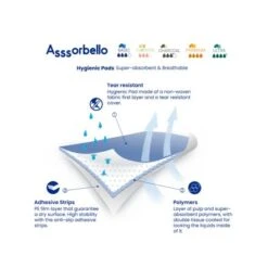 Ferribiella Asssorbello Charcoal Hygienic Pads - 60 X 60 Cm -Pet Products Store ferribiellaasssorbellopads 5 1 1