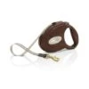 Flexi Leather Tape Dog Leash M , 5 M Dark Brown -Pet Products Store flexileathertapedogleashm5mdarkbrown 1