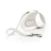 Flexi Style Retractable Dog Leash - White -Pet Products Store flexistylemretractabledogleash5m white 1