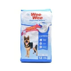 Four Paws Wee-Wee Disposable Diapers For Dog,12 Pack