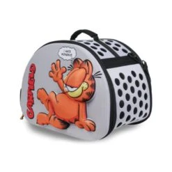 Garfield 3D Eva Embossed Cat Carrying Bag, Grey - 42L X 29W X 33H Cm -Pet Products Store garfield3devaembossedcatcarryingbaggrey 3