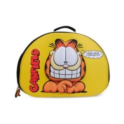 Garfield 3D Eva Embossed Cat Carrying Bag, Yellow - 42L X 29W X 33H Cm