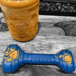 Jersey Dog Co Chompi Bone With Treat Pockets Dog Toy - 7 Inch -Pet Products Store jerseydogcochompibonewithtreatpocketsdogtoy 7inch blue 5