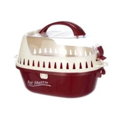 Karlie Pet Shuttle Transport Box, Red -Pet Products Store karliepetshuttletransportboxred 35lx25wx22hcm 2 1