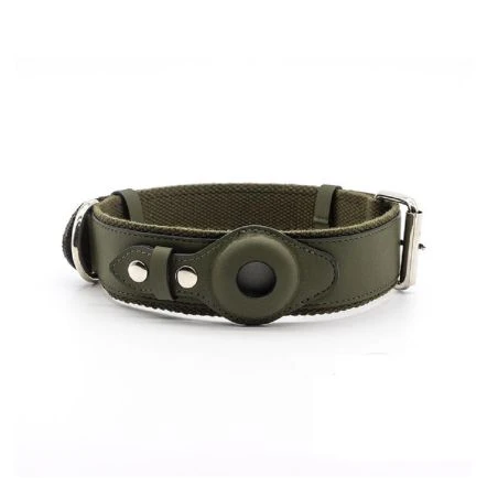 Keeptail Vegan Leather Dog Collar - Green 3 Keeptail Vegan Leather Dog Collar - Green
