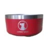 Lucky Dog Stainless Steel Dog Bowl, 64 Oz -Pet Products Store lucky dog stainless steel dog bowl red 64 oz 2 1