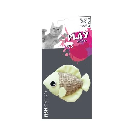 M-Pets Fish Cat Toy Assorted Colors 3 M-Pets Fish Cat Toy Assorted Colors