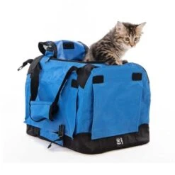 M-Pets Flow Crate For Cats And Dogs - Blue -Pet Products Store m petsflowcrateforcatsanddogs 91lx63wx63hcm 6