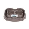 M-Pets No Spill Plastic Double Bowl - 2x500ml - Grey -Pet Products Store m petsnospillplasticdoublebowlgrey2x500ml 1