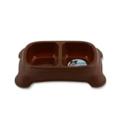 M-Pets Plastic Double Bowl - 950 Ml