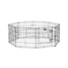 Midwest Foldable Metal Exercise Pet Playpen - Black