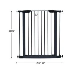 MidWest Graphite Std Steel Pet Gate -Pet Products Store midwestgraphitestdsteelpetgate 30lx38wx40hcm 4