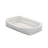 MidWest QuietTime Deluxe Fleece Double Bolster Crate Bed 2 MidWest QuietTime Deluxe Fleece Double Bolster Crate Bed -Pet Products Store midwestquiettimedeluxefleecedoublebolstercratebed18lx11.5w 1 2