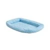 Midwest QuietTime Powder Blue Fashion Double Bolster Bed 1 Midwest QuietTime Powder Blue Fashion Double Bolster Bed -Pet Products Store midwestquiettimepowderbluefashiondoublebolsterbed24lx17.5w 1 1