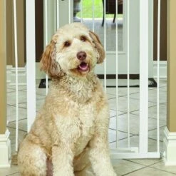 Midwest Steel Glow Stripe Pet Gate, White - 2.92 X 73.66 X 99.31 Cm -Pet Products Store midweststeelglowstripepetgatewhite 2.92x73.66x99.31cm 3