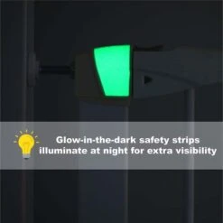 Midwest Steel Glow Stripe Pet Gate, White - 2.92 X 73.66 X 99.31 Cm -Pet Products Store midweststeelglowstripepetgatewhite 2.92x73.66x99.31cm 6