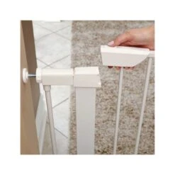 MidWest White Std Steel Pet Gate -Pet Products Store midwestwhitestdsteelpetgate 30lx38wx30hcm 3