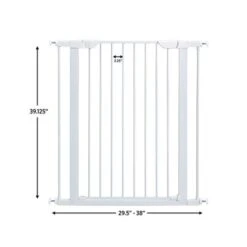 MidWest White Std Steel Pet Gate -Pet Products Store midwestwhitestdsteelpetgate 30lx38wx40hcm 4