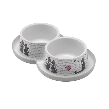 Moderna Cats In Love Trendy Dinner Double 3 Moderna Cats In Love Trendy Dinner Double