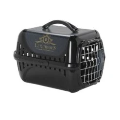 Moderna Luxurious Trendy Runner Pet Transporter, Black, L 50.1 X W 32 X H 34.5 Cm