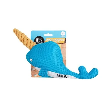 MOP Nancy The Narwhal Plush Rope Toy 3 MOP Nancy The Narwhal Plush Rope Toy