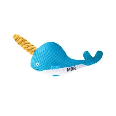 MOP Nancy The Narwhal Plush Rope Toy 4 MOP Nancy The Narwhal Plush Rope Toy - Image 2