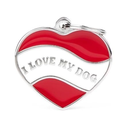 MyFamily 'I Love My Dog' Heart ID Dog Tag 3 MyFamily 'I Love My Dog' Heart ID Dog Tag