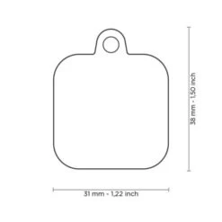 Myfamily Aluminium Square With Rubber Pet ID Tag 9 Myfamily Aluminium Square With Rubber Pet ID Tag -Pet Products Store myfamilyaluminiumsquarewithrubberpetidtag red 2