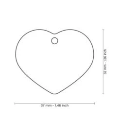 MyFamily Basic Collection Big Heart In Brass Pet ID Tag 9 MyFamily Basic Collection Big Heart In Brass Pet ID Tag -Pet Products Store myfamilybasiccollectionbigheartinbrasspetidtag gold 2 1
