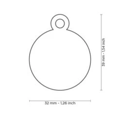 MyFamily Basic Collection Big Round Aluminum Dog Tag - Black 7 MyFamily Basic Collection Big Round Aluminum Dog Tag - Black -Pet Products Store myfamilybasiccollectionbigroundaluminumdogtag black 3