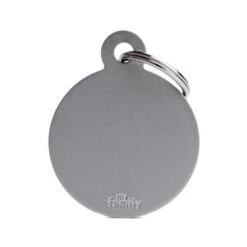MyFamily Basic Collection Round In Aluminum Pet ID Tag - Small