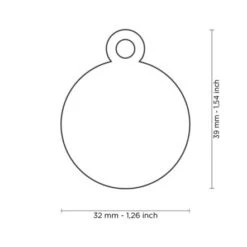 MyFamily Basic Collection Round In Aluminum Pet ID Tag - Small -Pet Products Store myfamilybasiccollectionbigroundinaluminumpetidtag lightblue 2 2