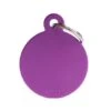MyFamily Basic Collection Big Round In Aluminum Pet ID Tag 1 MyFamily Basic Collection Big Round In Aluminum Pet ID Tag -Pet Products Store myfamilybasiccollectionbigroundinaluminumpetidtag purple 1