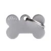 MyFamily Basic Collection Bone In Aluminum Pet ID Tag - Small -Pet Products Store myfamilybasiccollectionboneinaluminumpetidtag small grey 1 1
