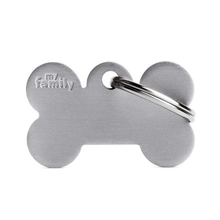 MyFamily Basic Collection Bone In Aluminum Pet ID Tag - Small 3 MyFamily Basic Collection Bone In Aluminum Pet ID Tag - Small
