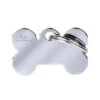 MyFamily Basic Collection Bone In Chrome Plated Brass Pet ID Tag - Small -Pet Products Store myfamilybasiccollectionboneinchromeplatedbrasspetidtag small 1